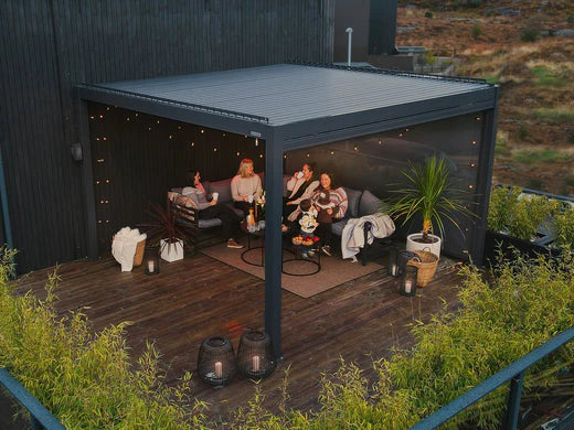 Pergola with plants