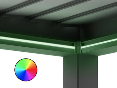 pergola rgb light colors