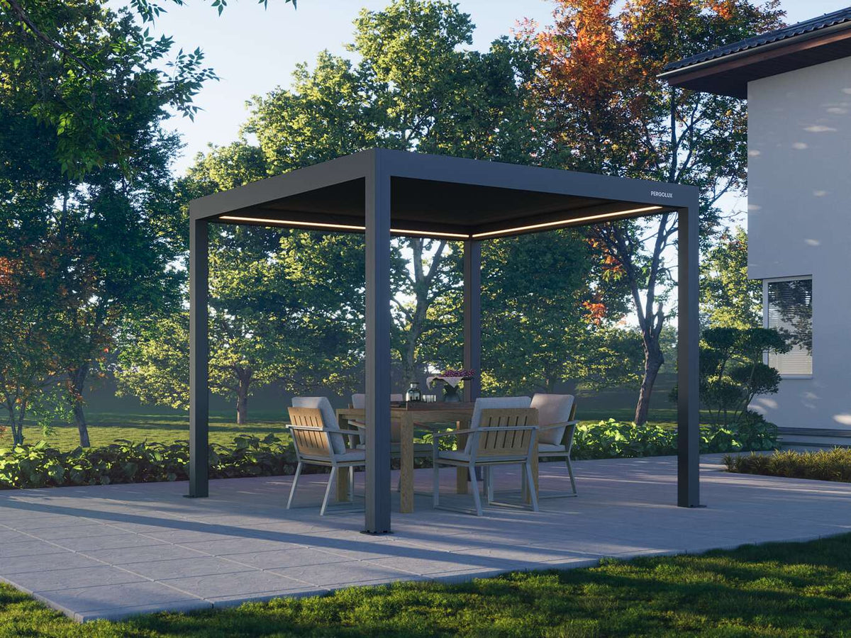 Pergola 4 Pro Anthracite / 10' x 19' / Freestanding