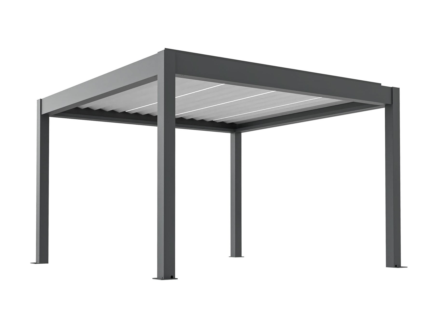 PERGOLUX Pergola 'Skydance' - metal pergola with roof & sides, ideal ...