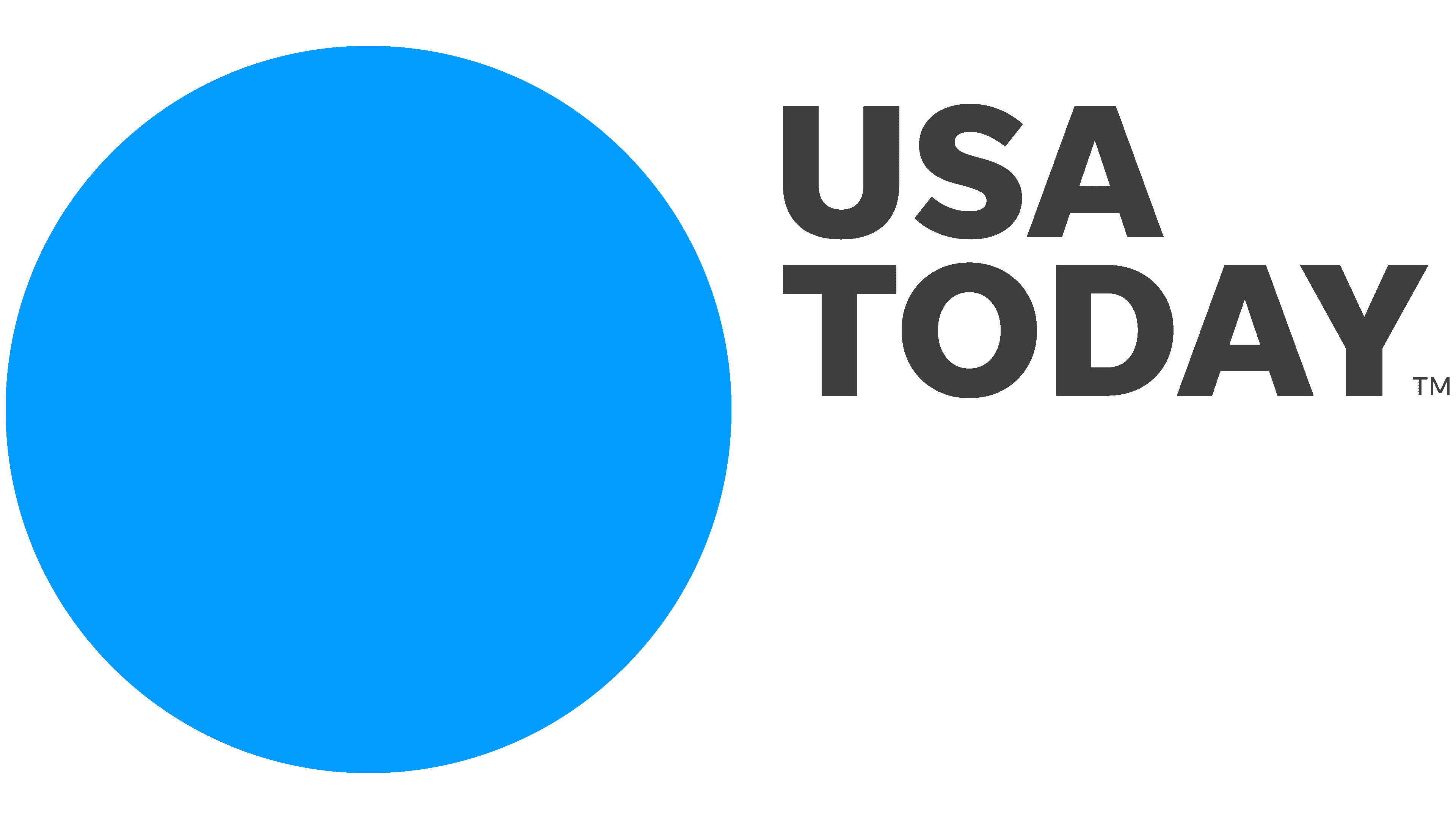 USA Today logo with a blue circle on a green background