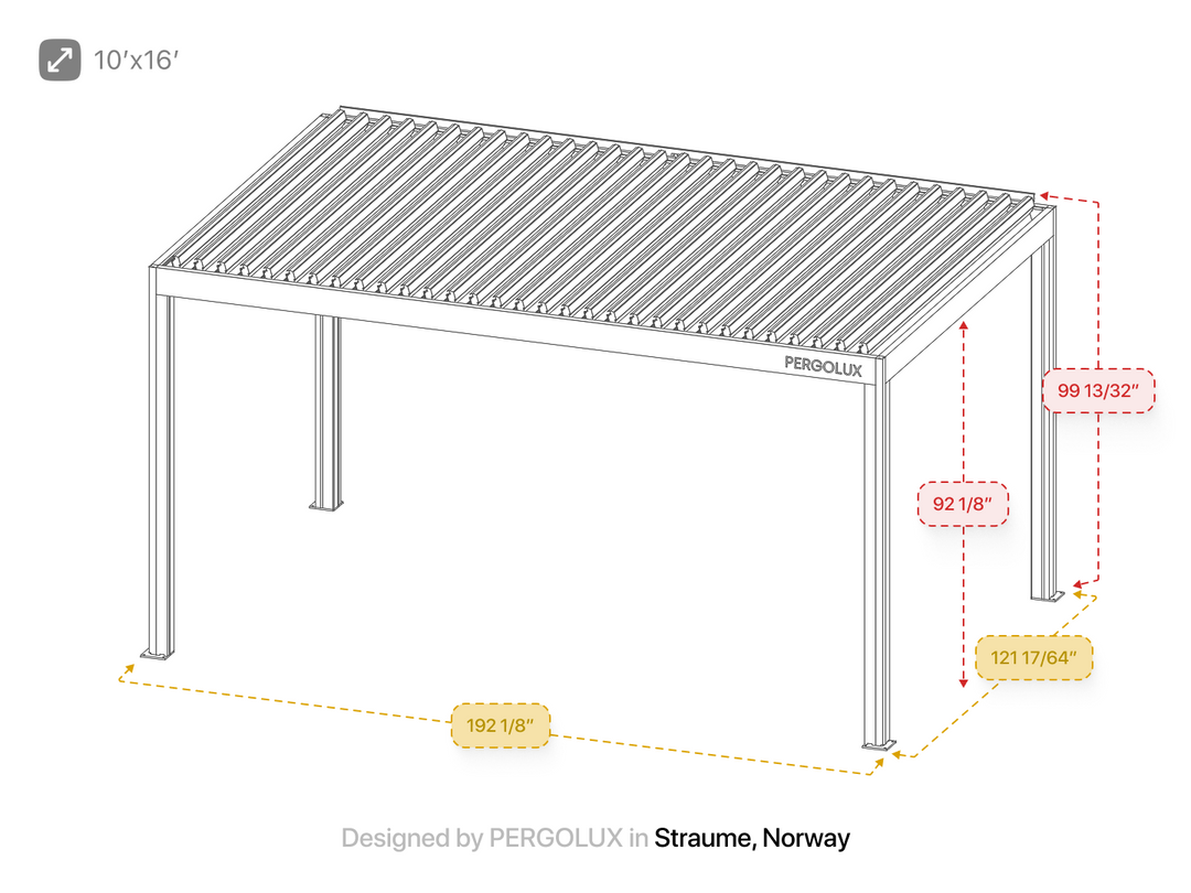 10x16 pergola